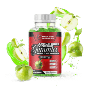 Red Bee Supplies – Apple Cider Vinegar Gummies with the Mother, obuolių acto guminukai, 60 vnt.